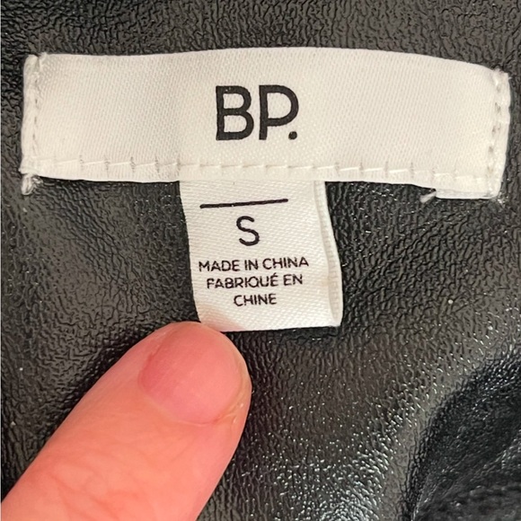 BP Nordstrom Brass Plum EUC Black Faux Leather Leggings Size Small - Picture 4 of 5